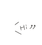 ひとことモノクロ英語-吹き出し風-@sei（個別スタンプ：14）