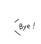 ひとことモノクロ英語-吹き出し風-@sei（個別スタンプ：16）