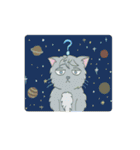 サッドキャットアート（個別スタンプ：17）