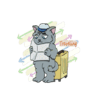 サッドキャットアート（個別スタンプ：37）