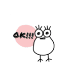 3本まつげさん。（個別スタンプ：9）
