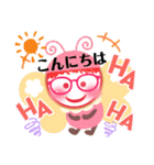 赤毛の赤眼鏡っ娘（個別スタンプ：4）