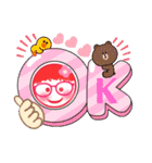 赤毛の赤眼鏡っ娘（個別スタンプ：13）