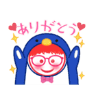 赤毛の赤眼鏡っ娘（個別スタンプ：16）