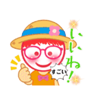 赤毛の赤眼鏡っ娘（個別スタンプ：21）