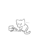 ねこの現実逃避スタンプ（個別スタンプ：7）