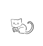ねこの現実逃避スタンプ（個別スタンプ：8）