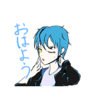 赤と青と黄のスタンプ（個別スタンプ：10）