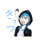 赤と青と黄のスタンプ（個別スタンプ：11）