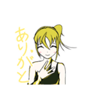 赤と青と黄のスタンプ（個別スタンプ：15）