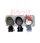 赤と青と黄のスタンプ（個別スタンプ：20）