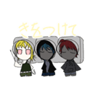 赤と青と黄のスタンプ（個別スタンプ：22）