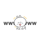 [省スペース]耳が短めのうさぎ（個別スタンプ：31）