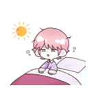 青くんと桃くん（個別スタンプ：3）