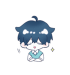 青くんと桃くん（個別スタンプ：7）