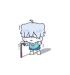 青くんと桃くん（個別スタンプ：12）
