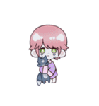 青くんと桃くん（個別スタンプ：17）