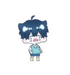 青くんと桃くん（個別スタンプ：20）
