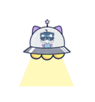青くんと桃くん（個別スタンプ：21）