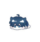 青くんと桃くん（個別スタンプ：34）