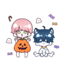 青くんと桃くん（個別スタンプ：39）