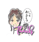 【日常】綺麗手描き文字♡女子（個別スタンプ：7）