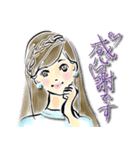 【日常】綺麗手描き文字♡女子（個別スタンプ：8）