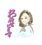 【日常】綺麗手描き文字♡女子（個別スタンプ：16）