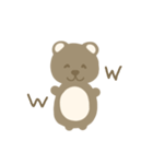くまとおまけのうさぎ（個別スタンプ：11）