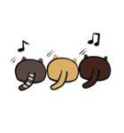 ぼた餅にゃんトリオ（個別スタンプ：2）