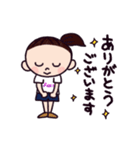 LOVE！チアダンス 紫ポンポン（個別スタンプ：7）