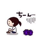 LOVE！チアダンス 紫ポンポン（個別スタンプ：23）