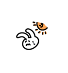 白いウサギで表現（個別スタンプ：8）