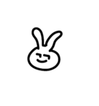白いウサギで表現（個別スタンプ：10）