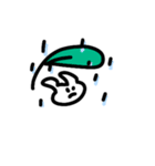 白いウサギで表現（個別スタンプ：12）
