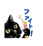 二足歩行黒猫オレオくんキャラ化（個別スタンプ：8）
