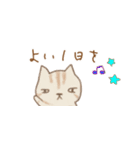 敬語でラフに猫セット（プー＆キー）（個別スタンプ：17）