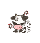 ベランダ牛（個別スタンプ：4）