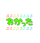 いつでも使えるデコ文字（個別スタンプ：3）