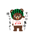 スナッくま君①（個別スタンプ：1）