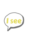 ふきだしでお返事（個別スタンプ：6）