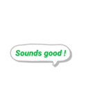 ふきだしでお返事（個別スタンプ：16）