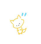 おえかききつね（個別スタンプ：7）