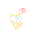 おえかききつね（個別スタンプ：9）