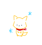 おえかききつね（個別スタンプ：10）