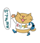 Juns秋の長袖ねこ達（個別スタンプ：7）