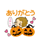 ハロウィンに使える♡天使と悪魔（個別スタンプ：5）