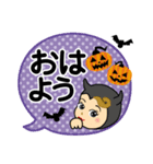 ハロウィンに使える♡天使と悪魔（個別スタンプ：8）