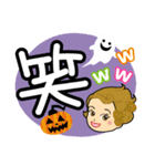 ハロウィンに使える♡天使と悪魔（個別スタンプ：17）