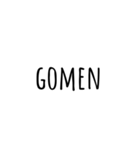 我がよく使う言葉 ローマ字ver.（個別スタンプ：11）